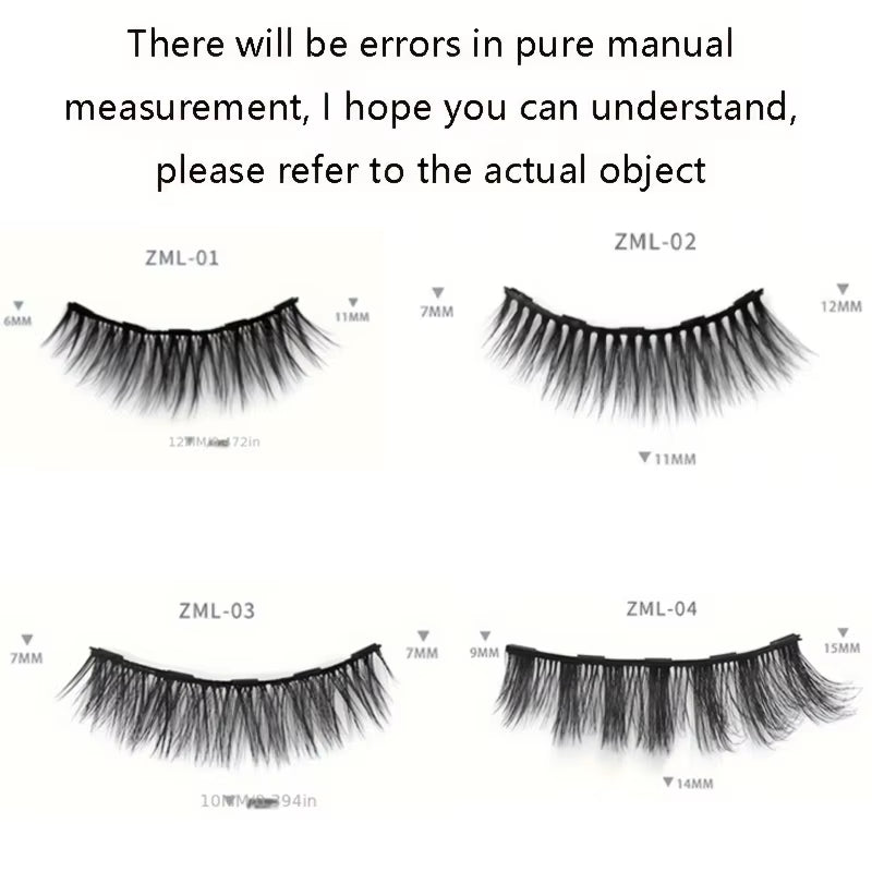 Magnetic False Eyelashes, Five Magnet Liquid Eyeliner Eyelashes, with Tweezers Set, 3D Three-Dimensional Natural Thick, Suitable