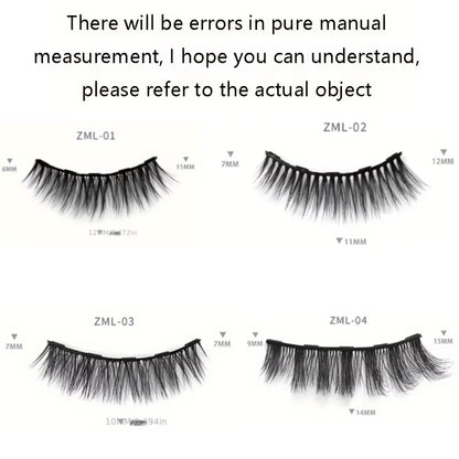 Magnetic False Eyelashes, Five Magnet Liquid Eyeliner Eyelashes, with Tweezers Set, 3D Three-Dimensional Natural Thick, Suitable